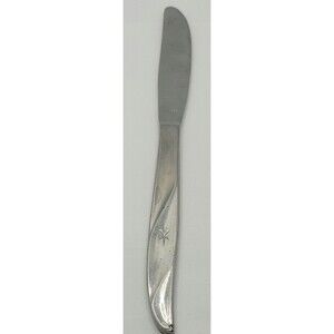 Stainless Steel Butter Knife Vintage Japan Starburst on Handle